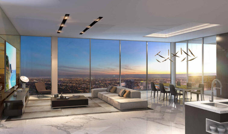 Echo Brickell Condo - Living